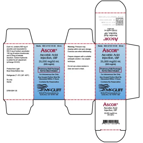 ASCOR 25000 MG INJ 50 ML