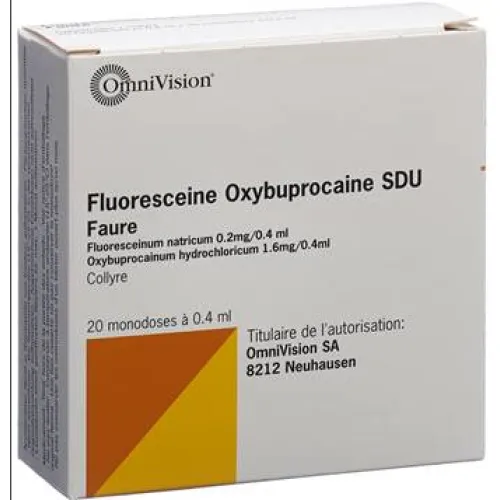 Fluoresceine Oxybupro SDU Faure 0.4%