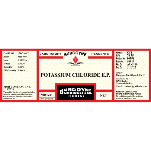 Potassium Chloride EP 500Gm