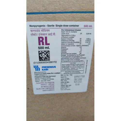 Ringer Lactate 500ml - F Kabi